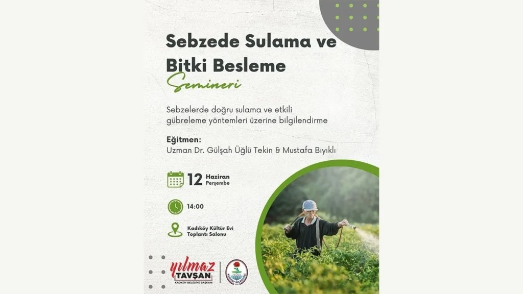 Sebze üretimi semineri