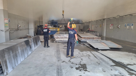 Taşköprü Sanayi Sitesi’ndeki Metal Yangınına Anında Müdahale!