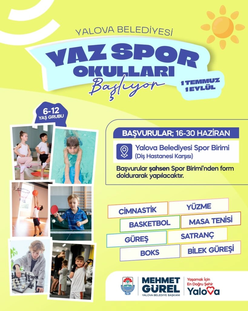 Yalova Yaz Spor Okulları
