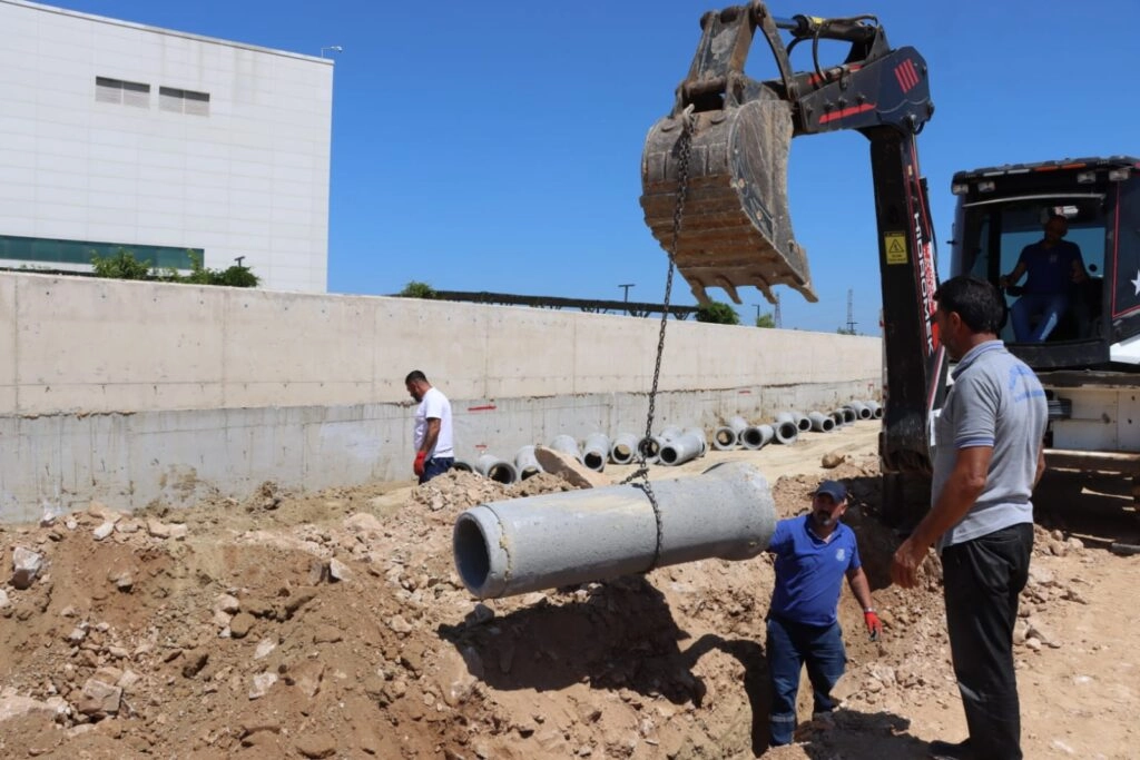 Yalova hastanesi önü altyapı çalışması