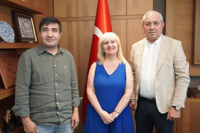Sinem Tozun YTSO Başkanı Cemil Demiryürek ziyareti