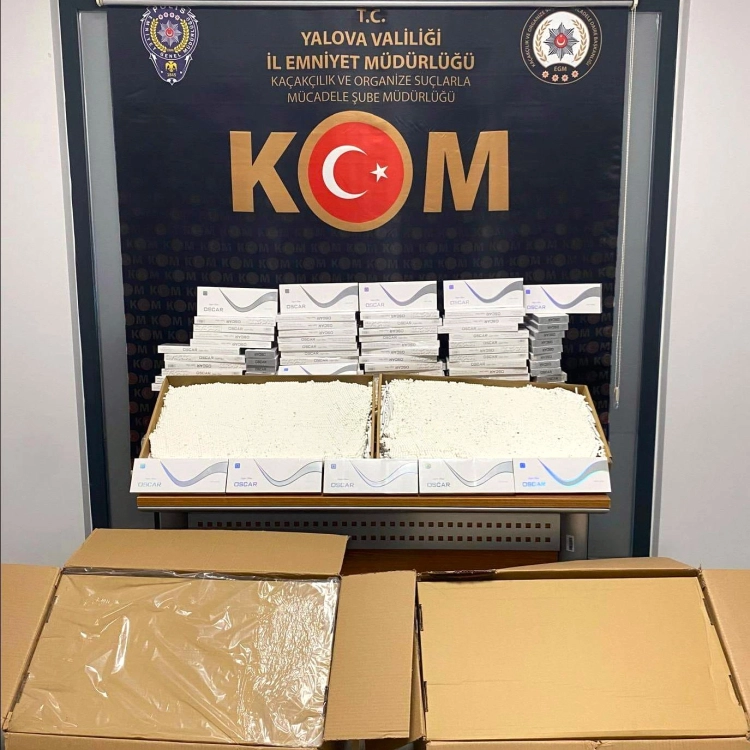 Yalova kaçakçılık operasyonu görüntüsü