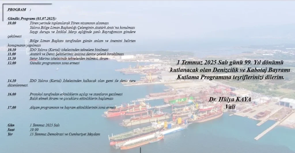 Yalova Kabotaj Bayramı Kutlamaları