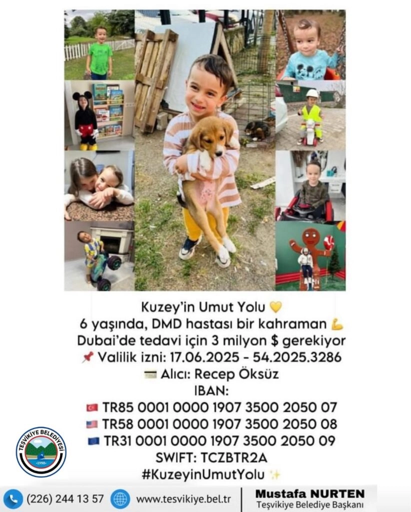 Kuzey DMD tedavisi bağış kampanyası