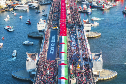 İstanbul’da Filistin’e Destek Yürüyüşünü Yüz Binler Doldurdu!