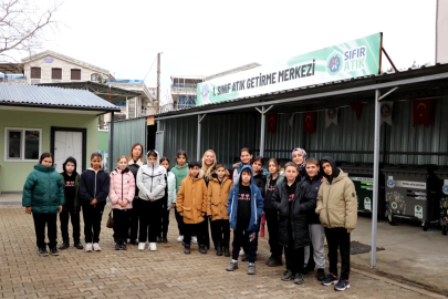 Kaytazdereli Öğrenciler Çiftlikköy Sıfır Atık Tesisi’ni Ziyaret Etti