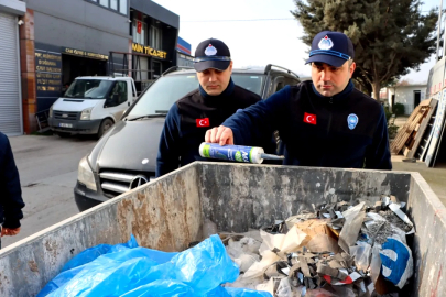 Kirazlı Sanayi’de Sıkı Denetim: Konteynere Atmayın!