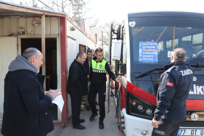 Çiftlikköy’de Toplu Taşıma Araçlarına Sıkı Denetim!