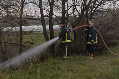 Arazi Yangınında Alevler Büyümeden Söndürüldü!