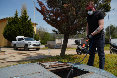 Armutlu’da Arıtma Tesisine Yoğun İlaçlama!